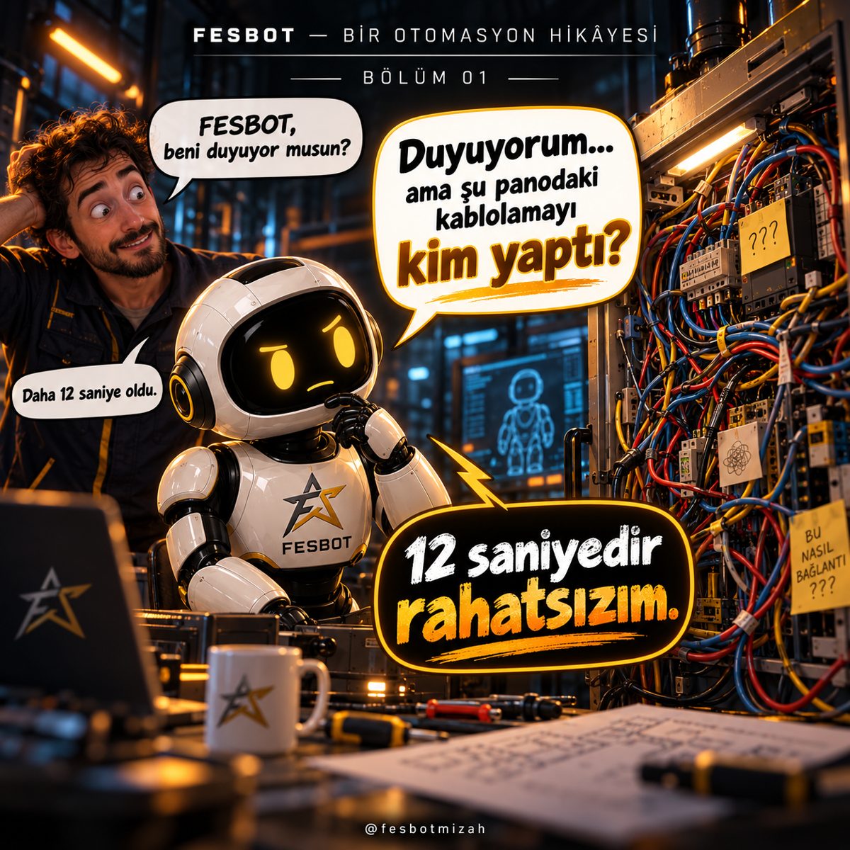 Fesbot'un doğuşu: daha 12 saniye oldu · kare 2