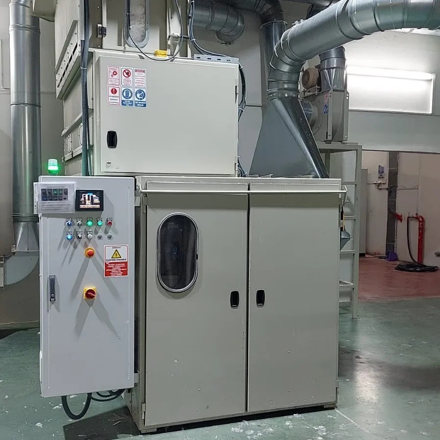Machine control panel on site.